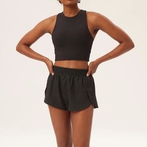 Girlfriend Collective Black Trail Shorts
